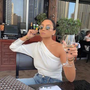 ZARA asymmetrical Off -Shoulder White Linen Blouse